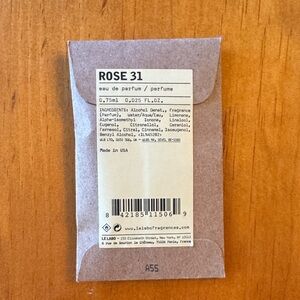 Le Labo Rose 31 Sealed Sample